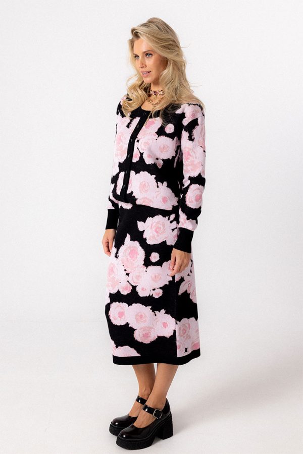 WW-2684 Юбка женская с розами